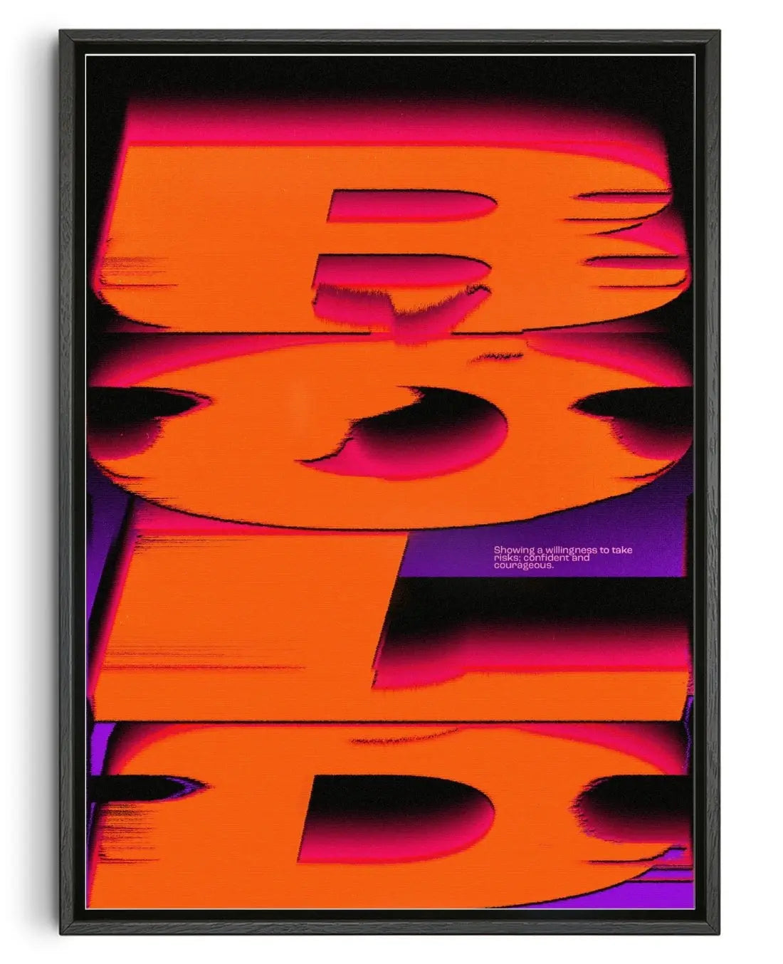 BOLD contemporary wall art print by Sheyi Adebayo - sold by DROOL