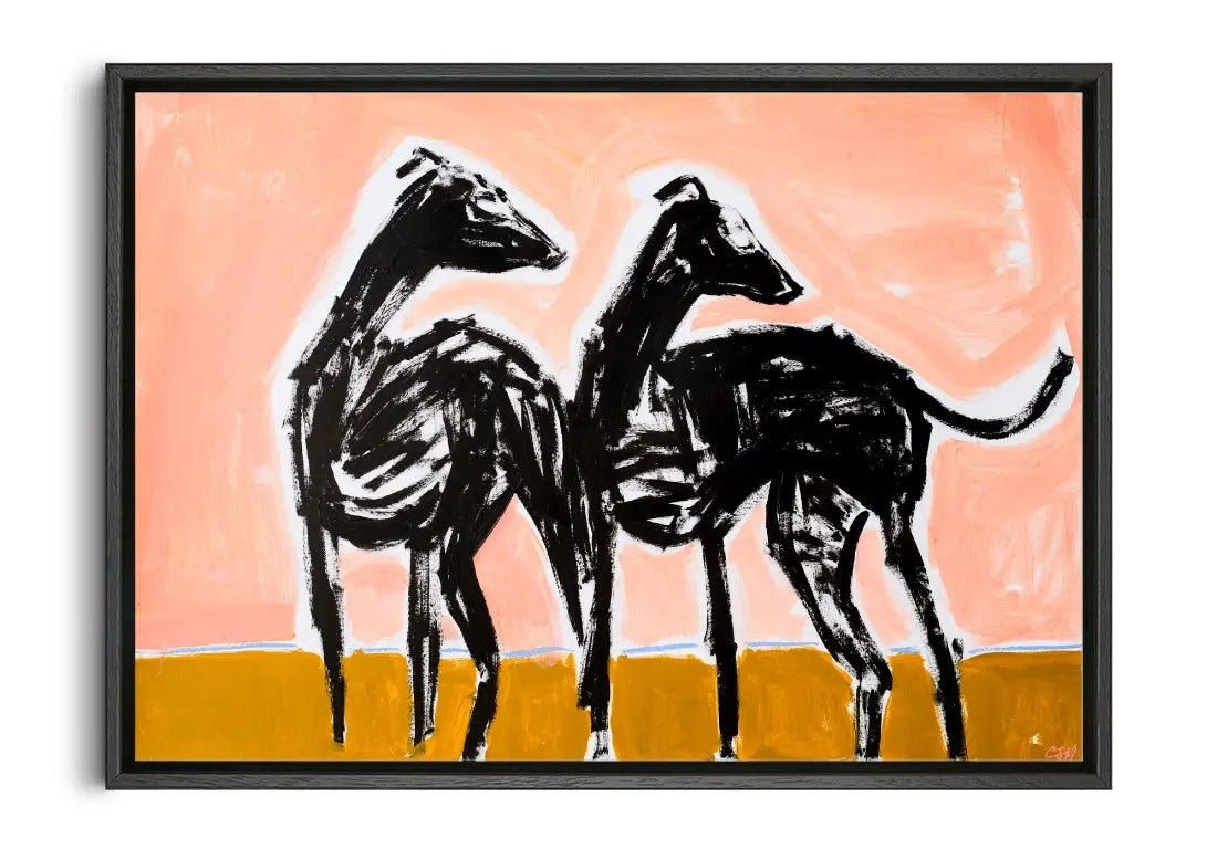 Duo contemporary canvas print by Caitlin Flood-Molyneux - sold by DROOL