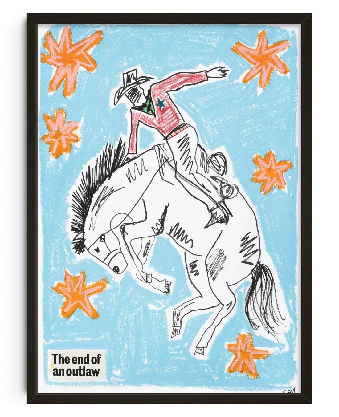 Buckaroo contemporary wall art print by Caitlin Flood-Molyneux - sold by DROOL