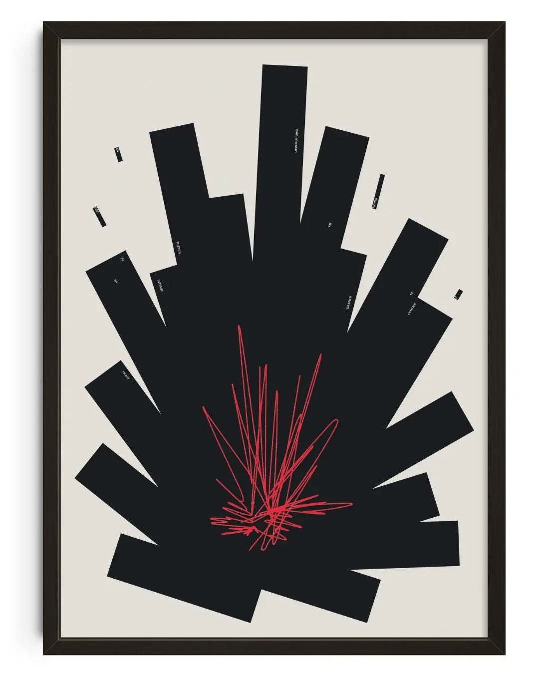 CARDIAC contemporary wall art print by Xtian Miller - sold by DROOL