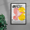 Birds contemporary wall art print by MEDG - sold by DROOL