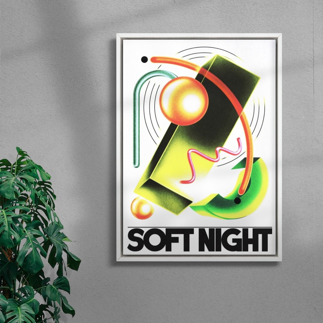 Soft Night contemporary wall art print by Liorzh - sold by DROOL
