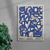 Wires contemporary wall art print by Jorge Santos - sold by DROOL