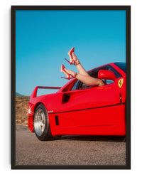 Thumbnail for F40 Heels and Wheels contemporary wall art print by Deston Isas - sold by DROOL