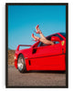 F40 Heels and Wheels contemporary wall art print by Deston Isas - sold by DROOL