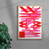 WHOOP contemporary wall art print by Bollo - sold by DROOL