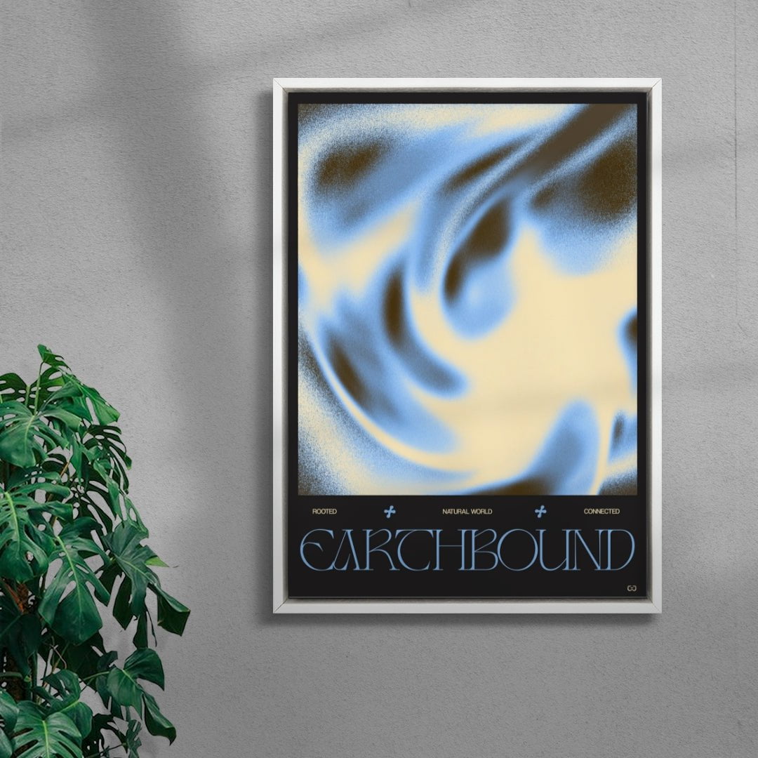 Earthbound contemporary wall art print by Coveposter - sold by DROOL