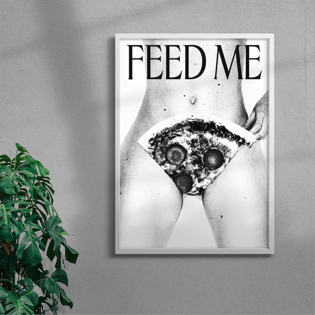 Feed Me contemporary wall art print by DEINSVIBING - sold by DROOL