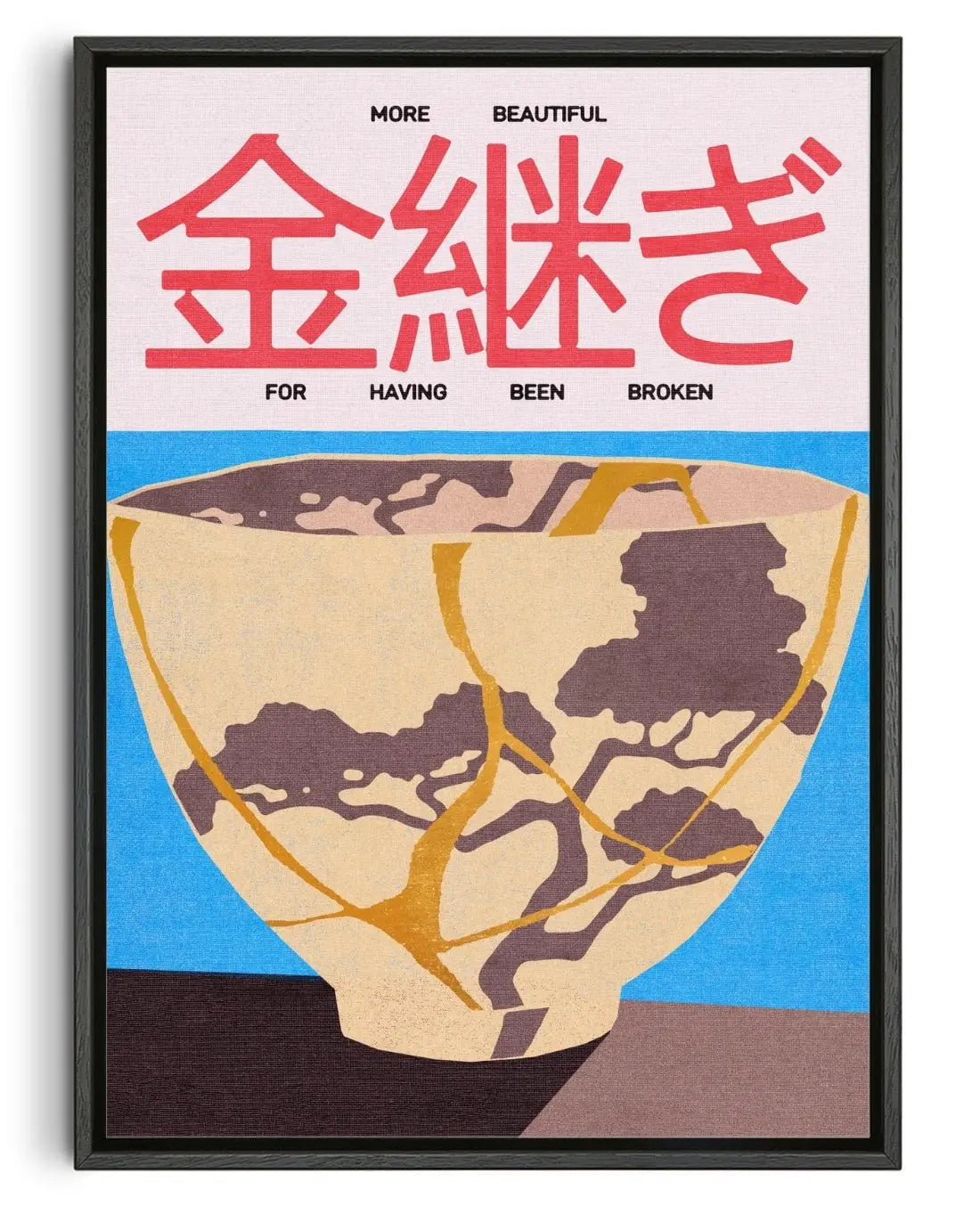 Kintsugi contemporary wall art print by Othman Zougam - sold by DROOL