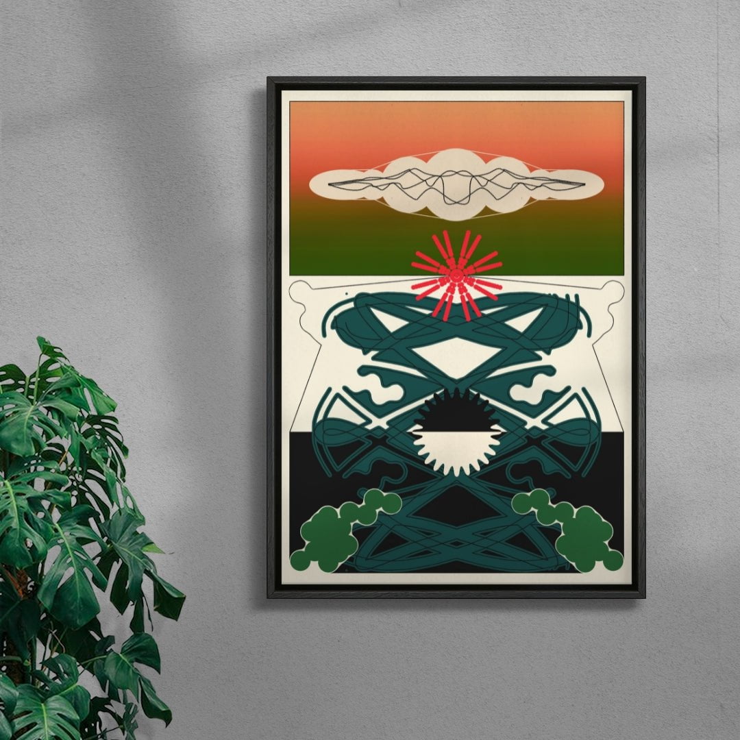 Sunphaze contemporary wall art print by Tristan Huschke - sold by DROOL