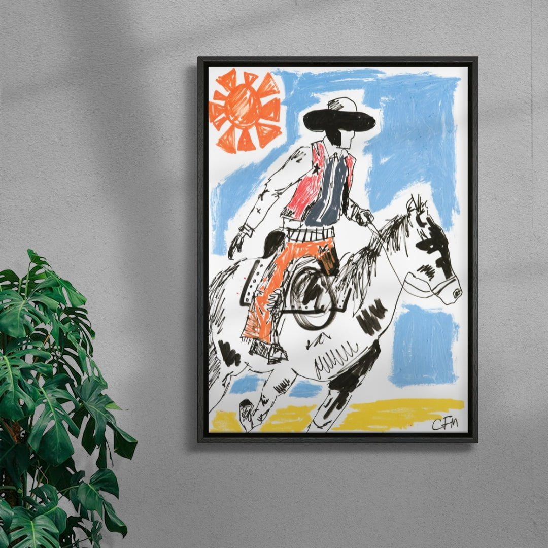 Rapid contemporary wall art print by Caitlin Flood-Molyneux - sold by DROOL