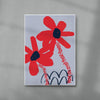 Have you smelt these flowers? contemporary wall art print by Lou Wang - sold by DROOL