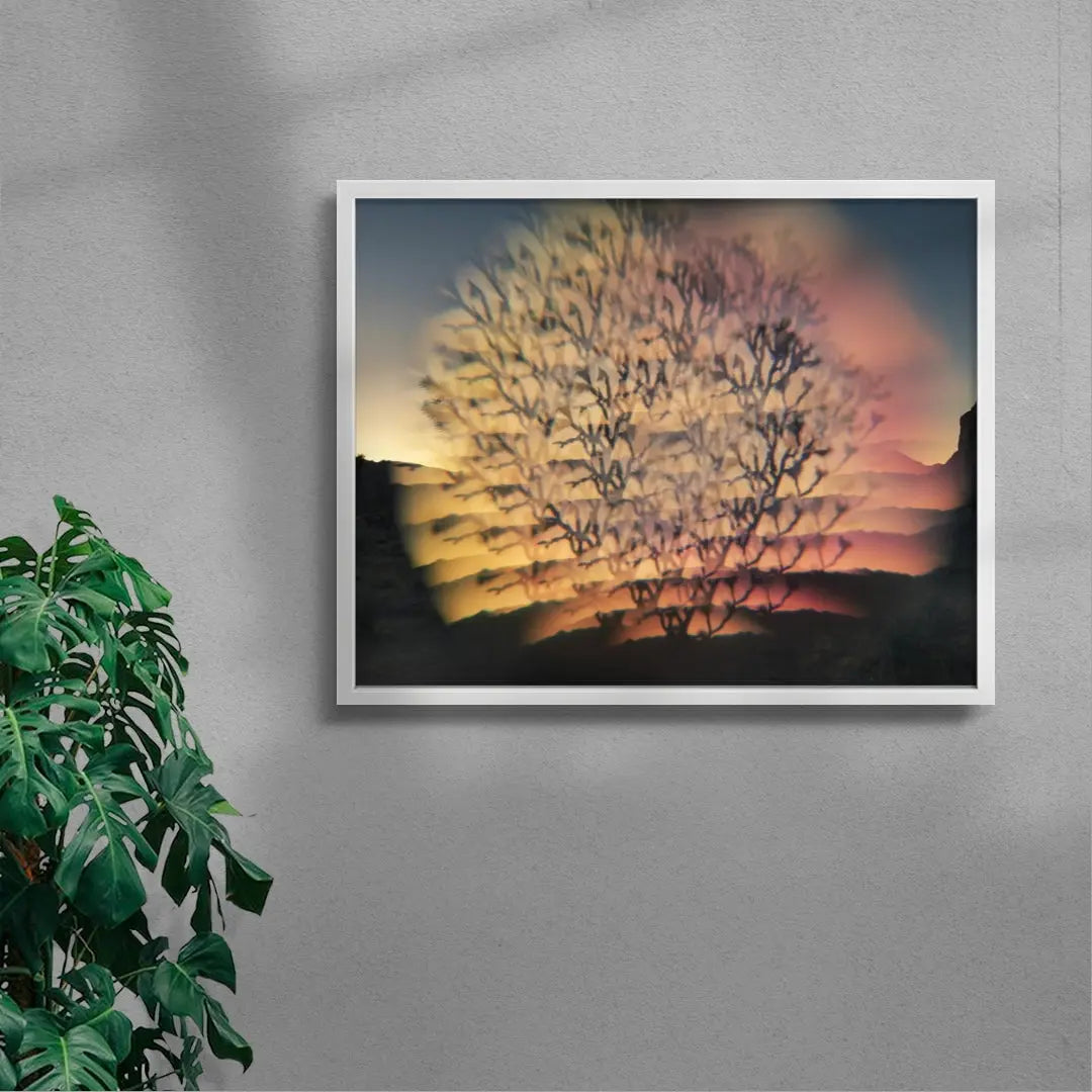 Desert Flash contemporary wall art print by Delaney Allen - sold by DROOL