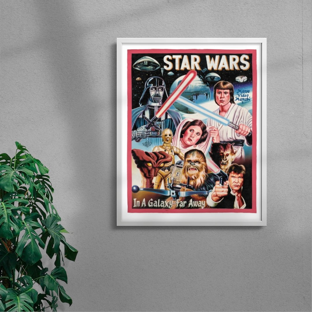 Star Wars contemporary wall art print by Deadly Prey - sold by DROOL