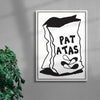 PATATAS contemporary wall art print by Max Blackmore - sold by DROOL