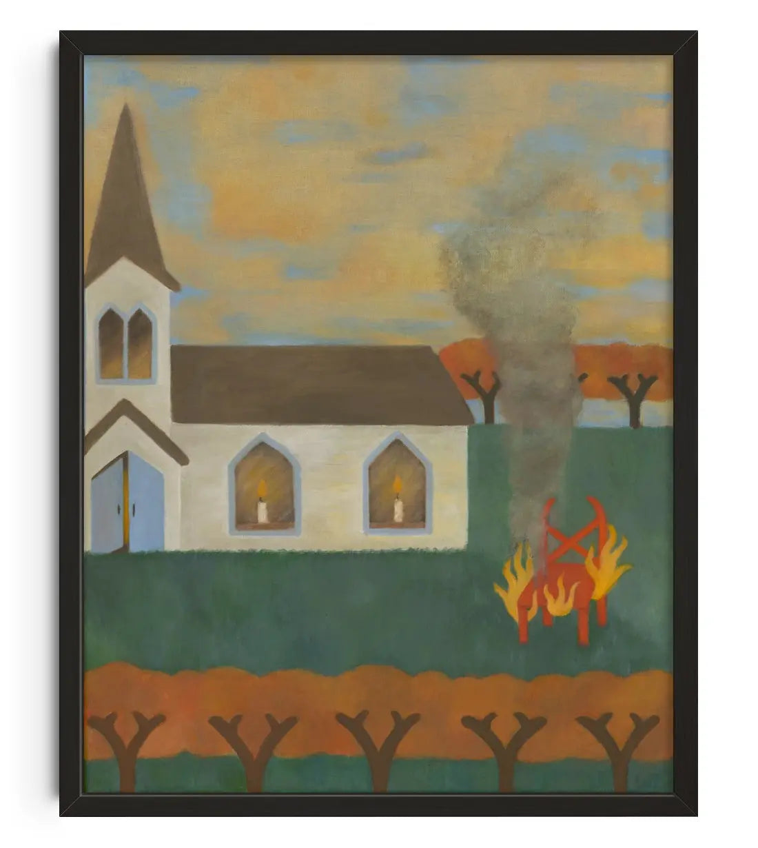 Devil's chair  contemporary art print by Tish von Broen - sold by DROOL