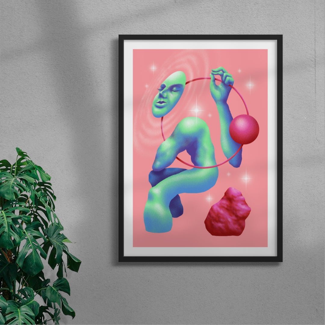 Cosmic Balance contemporary wall art print by Itamar Makover - sold by DROOL