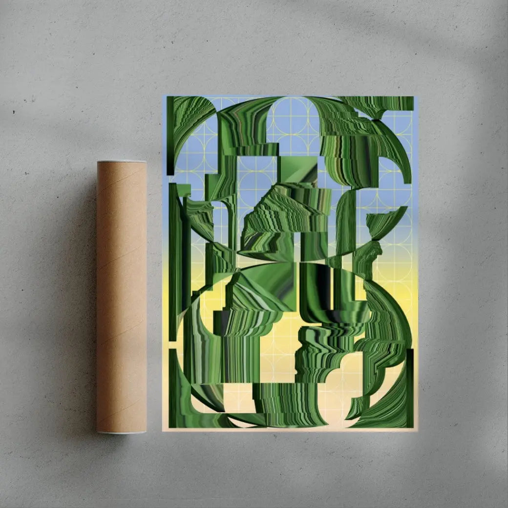 Worldbuilding contemporary wall art print by Klara Troost - sold by DROOL