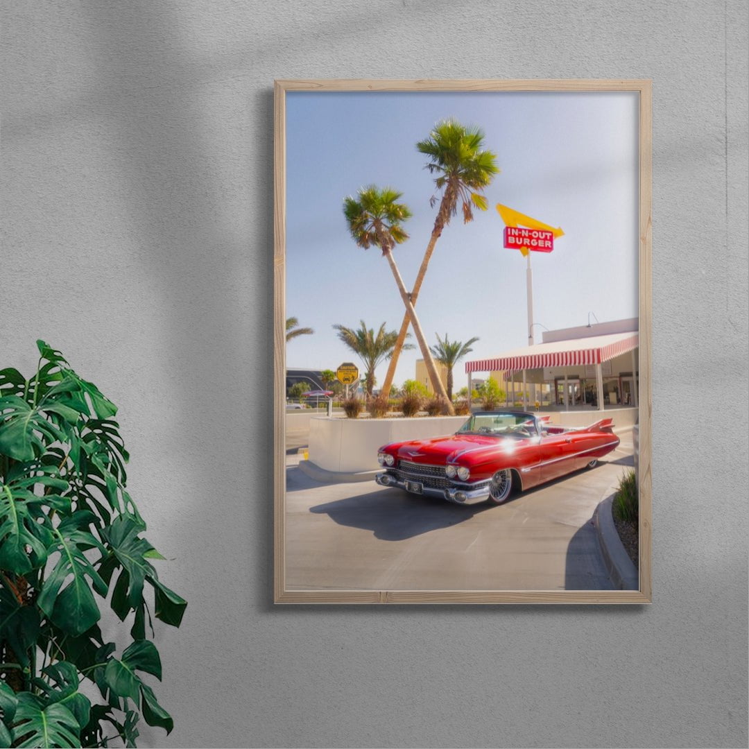 Drive-Thru Dreamin contemporary wall art print by Deston Isas - sold by DROOL