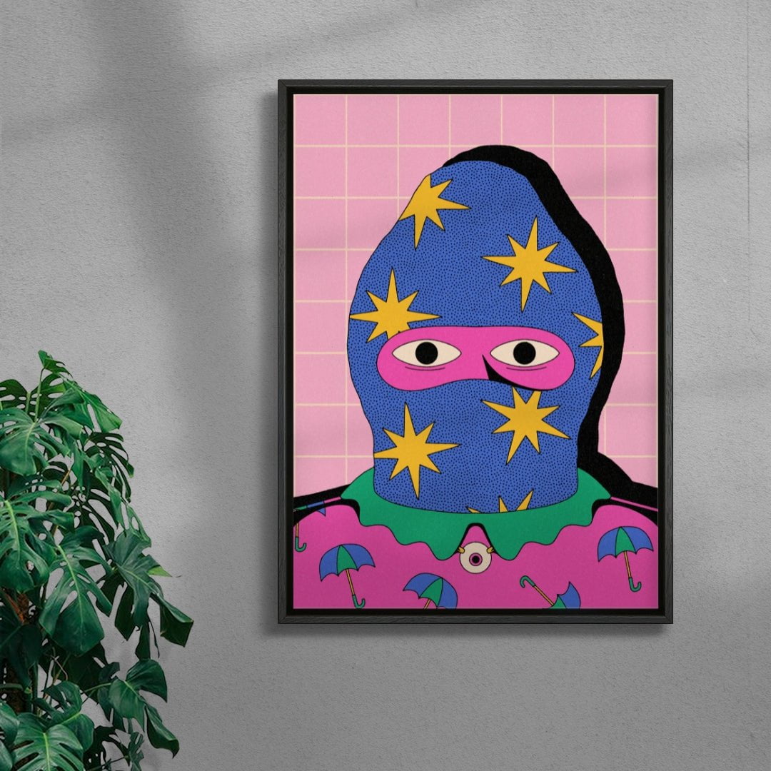 See you 2 contemporary wall art print by Azaazelus - sold by DROOL