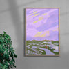 Devon contemporary wall art print by Lily Kong - sold by DROOL