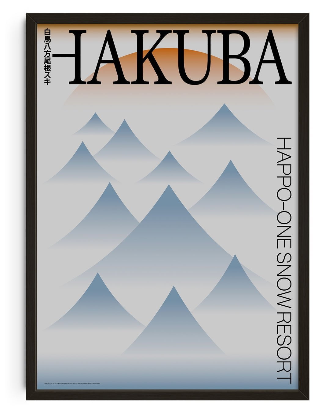 Hakuba contemporary wall art print by John Schulisch - sold by DROOL