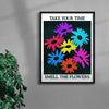 Take Your Time, Smell The Flowers contemporary wall art print by Othman Zougam - sold by DROOL