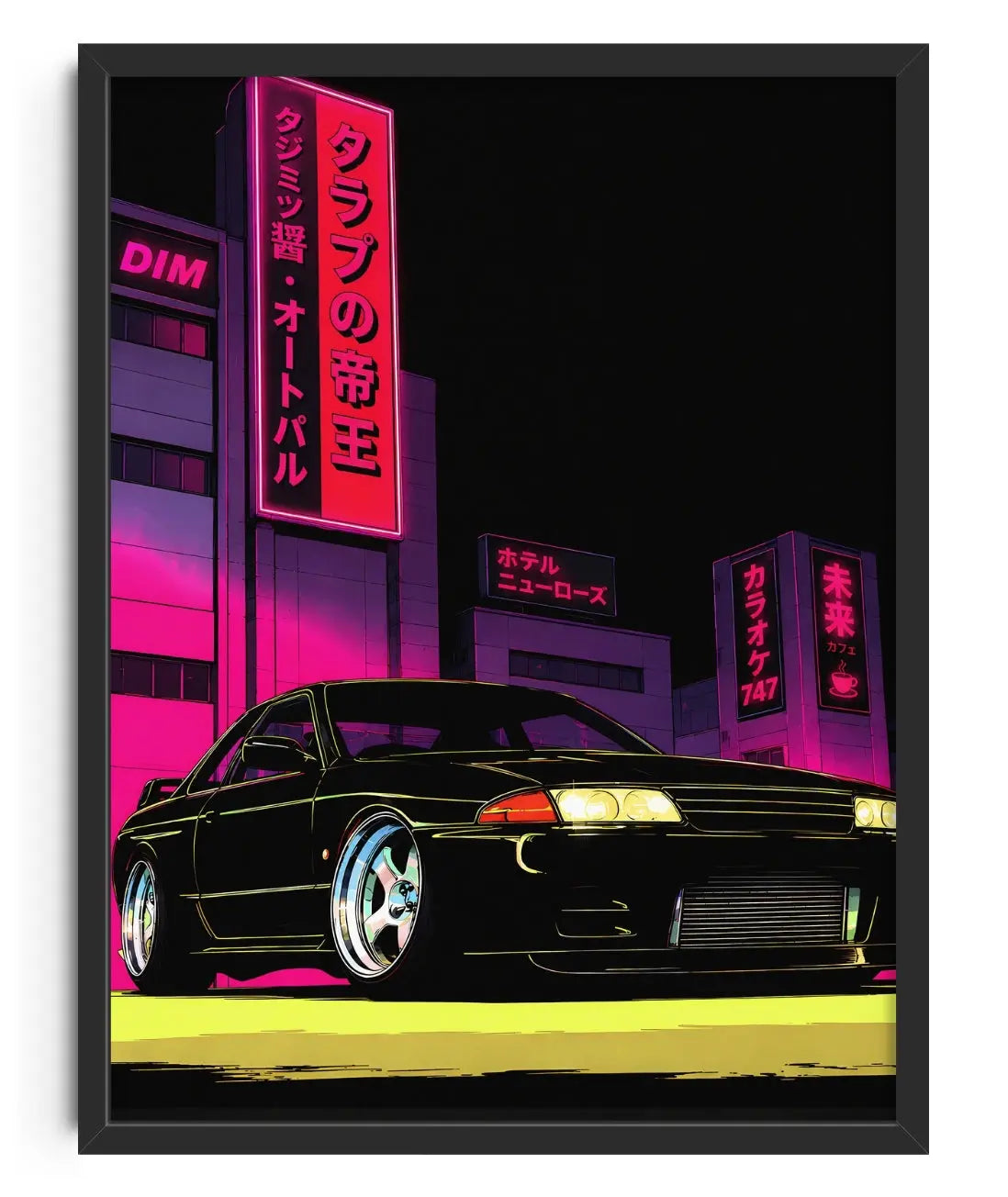 Neon District contemporary art print by MelancholyMachinations - sold by DROOL