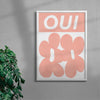 Oui contemporary wall art print by Sara Cristina Moser - sold by DROOL