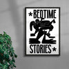 Bedtime contemporary wall art print by Jamie Muck - sold by DROOL