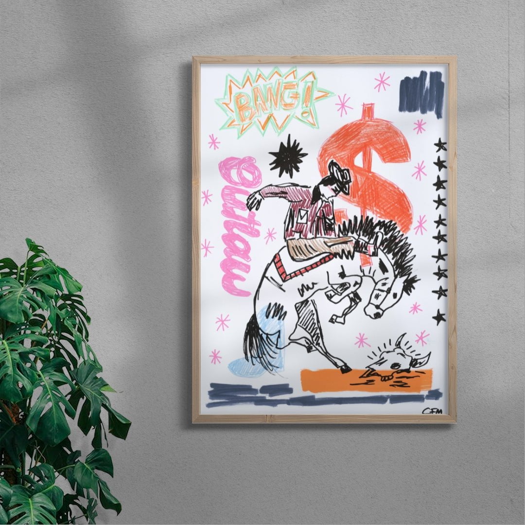 Jackpot contemporary wall art print by Caitlin Flood-Molyneux - sold by DROOL