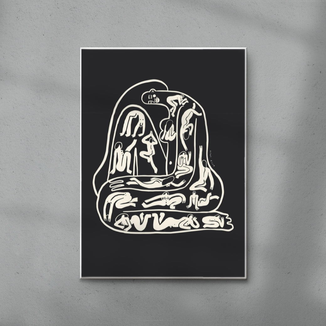 Nudes On Nudes contemporary wall art print by Aley Wild - sold by DROOL