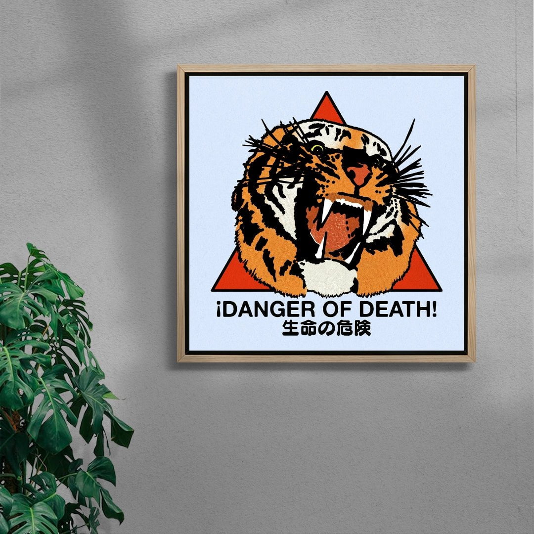 Danger of Death contemporary wall art print by Othman Zougam - sold by DROOL