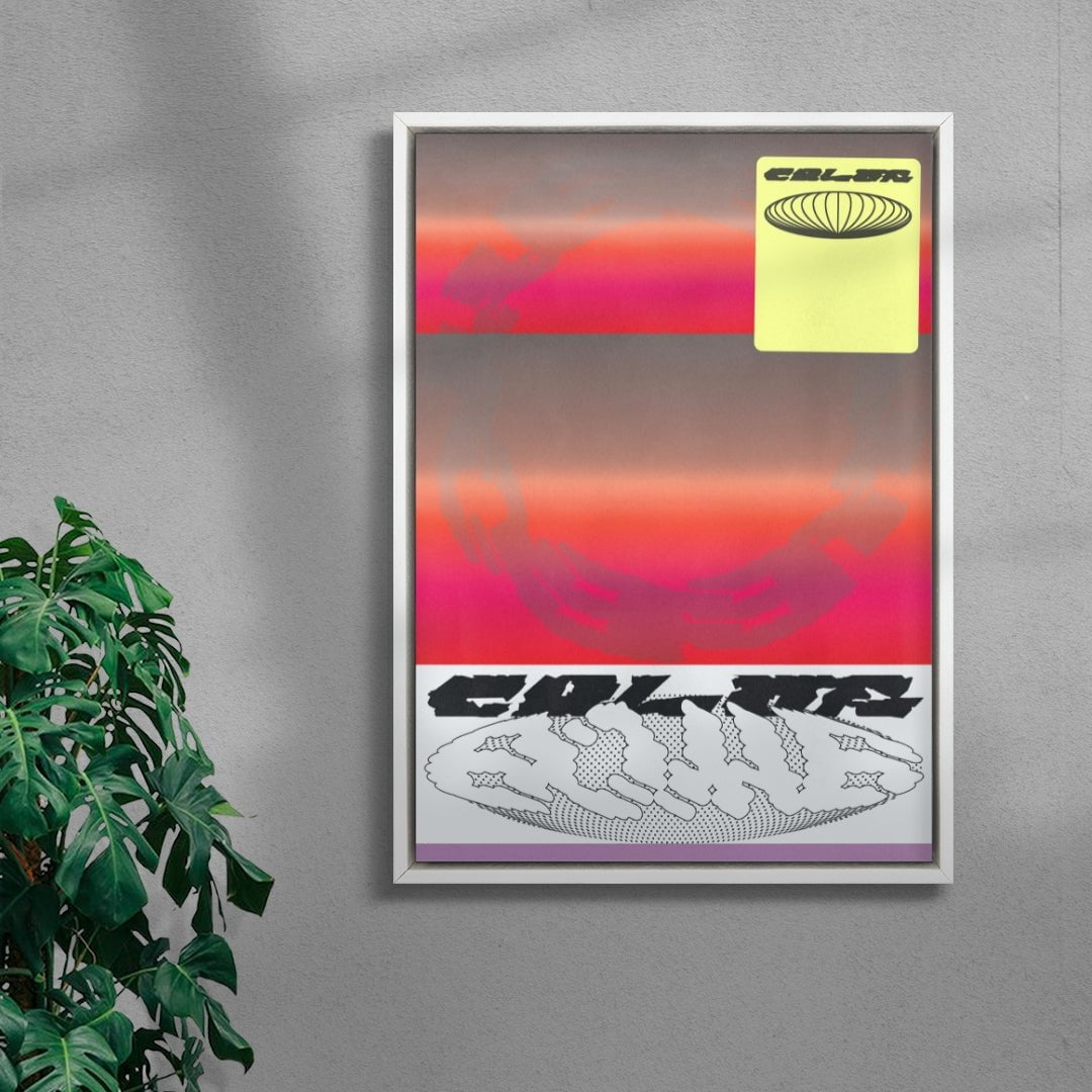 Color Bomb 2 contemporary wall art print by Jules Bigot - sold by DROOL