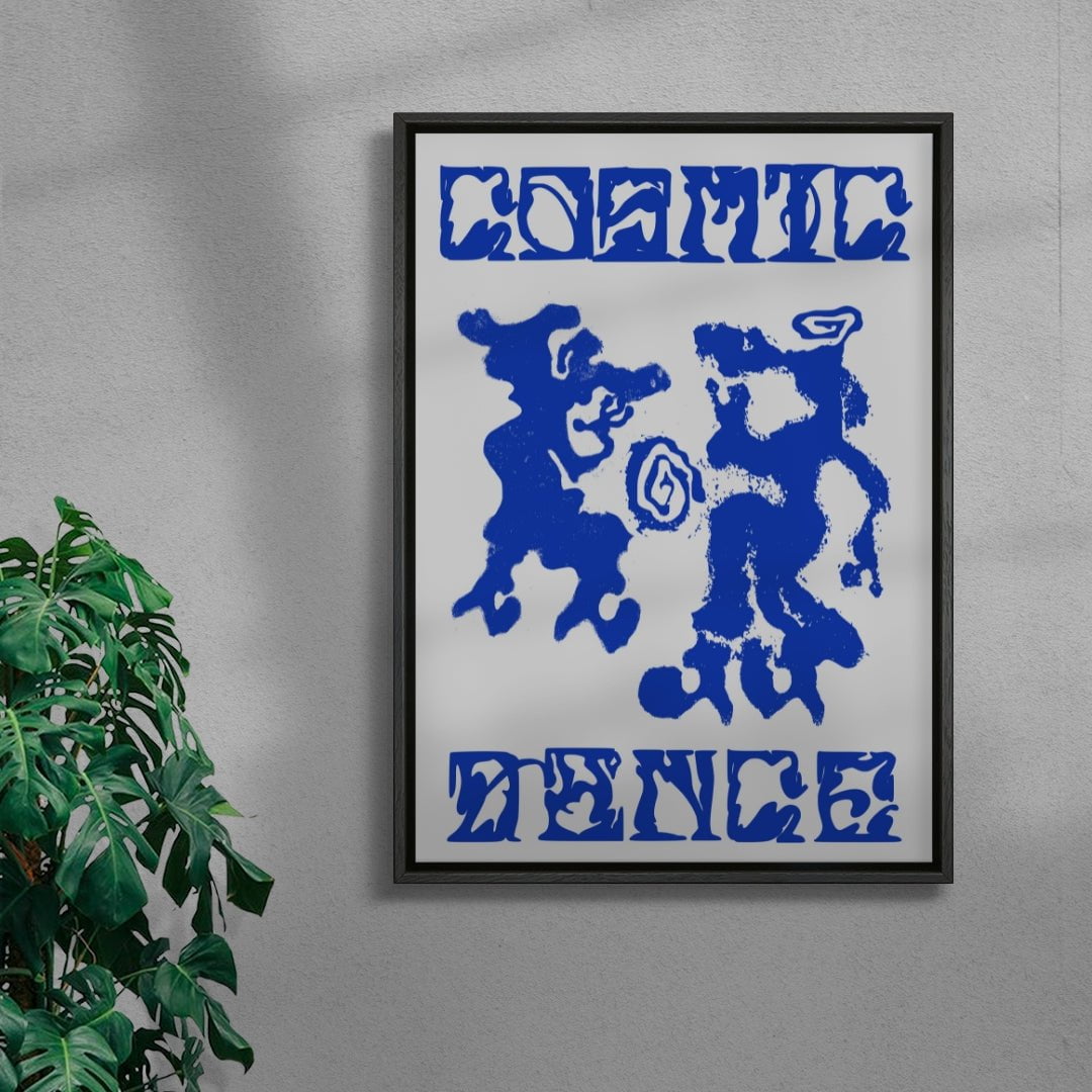 Cosmic Dance contemporary wall art print by Amelie Goeppel - sold by DROOL