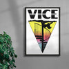 VICE contemporary wall art print by Utsav Verma - sold by DROOL