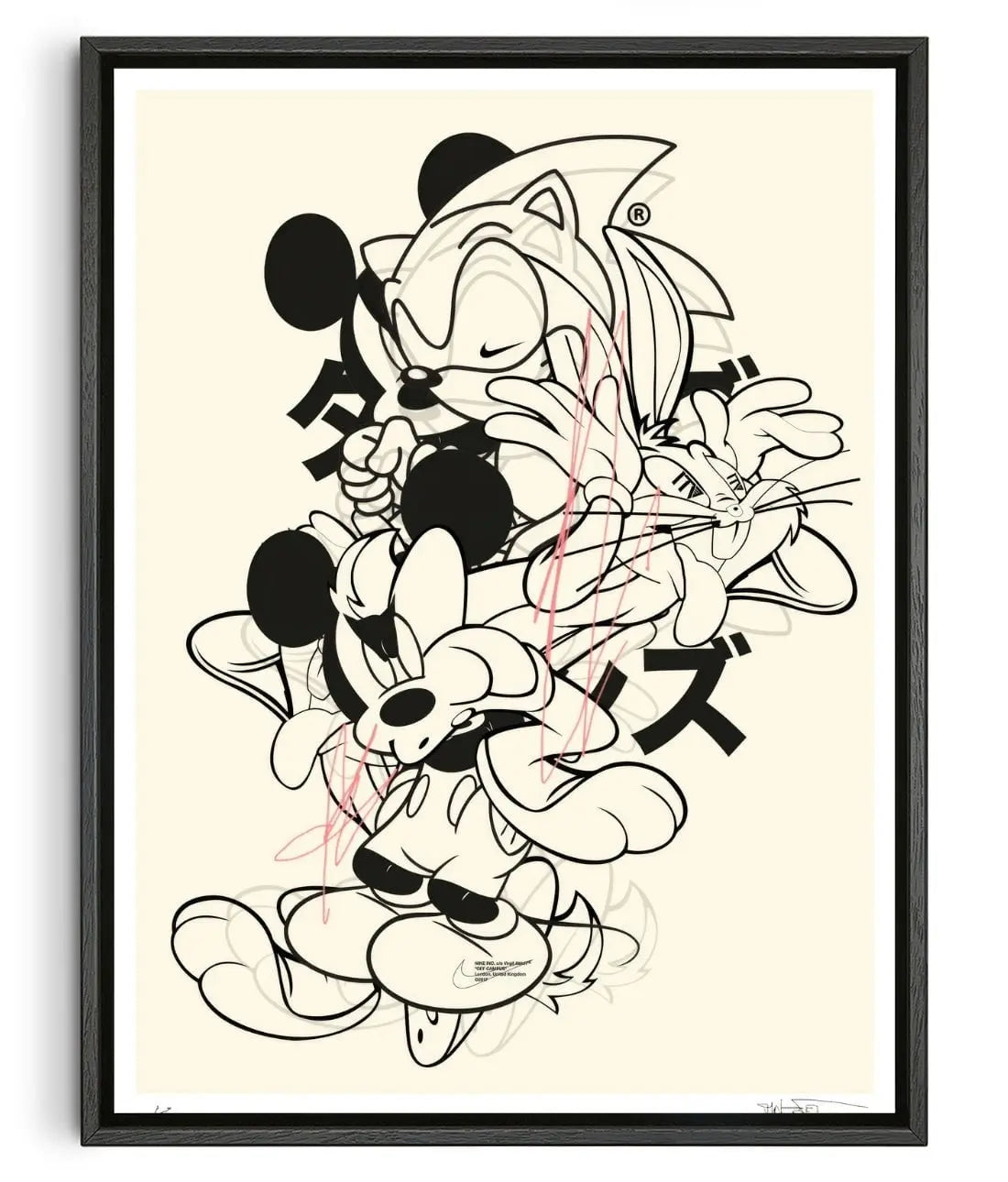SEGA SAGA contemporary wall art print by DINES© - sold by DROOL
