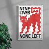 Nine Lives contemporary wall art print by Alexander Khabbazi - sold by DROOL