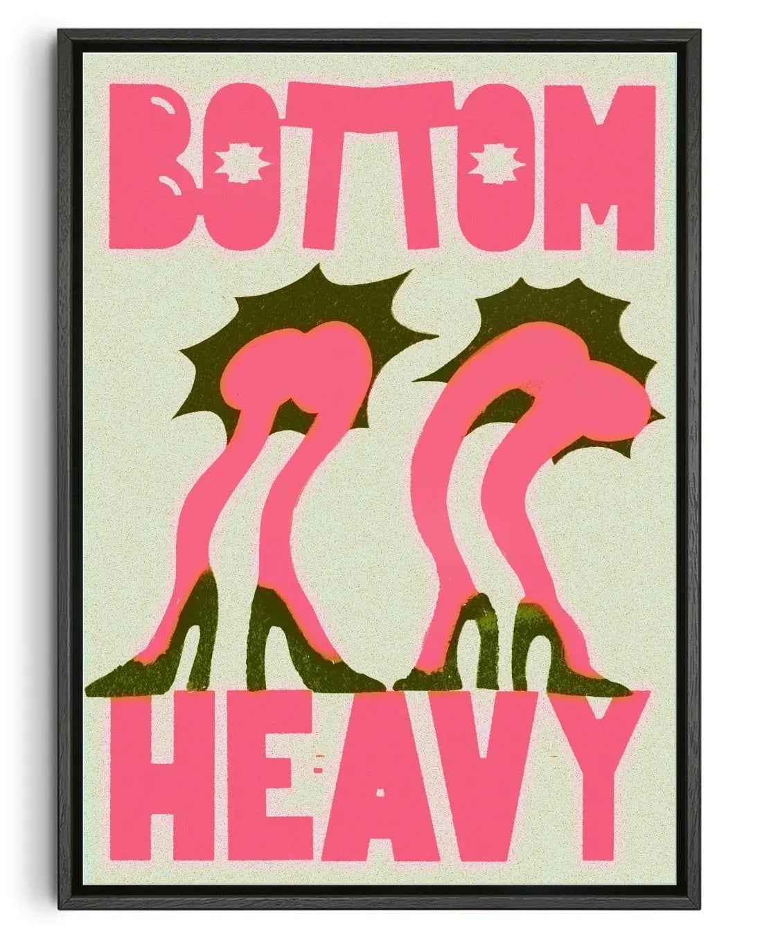 Bottom Heavy contemporary wall art print by Ciara Wade - sold by DROOL