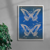Flutter contemporary wall art print by KBAR studio - sold by DROOL