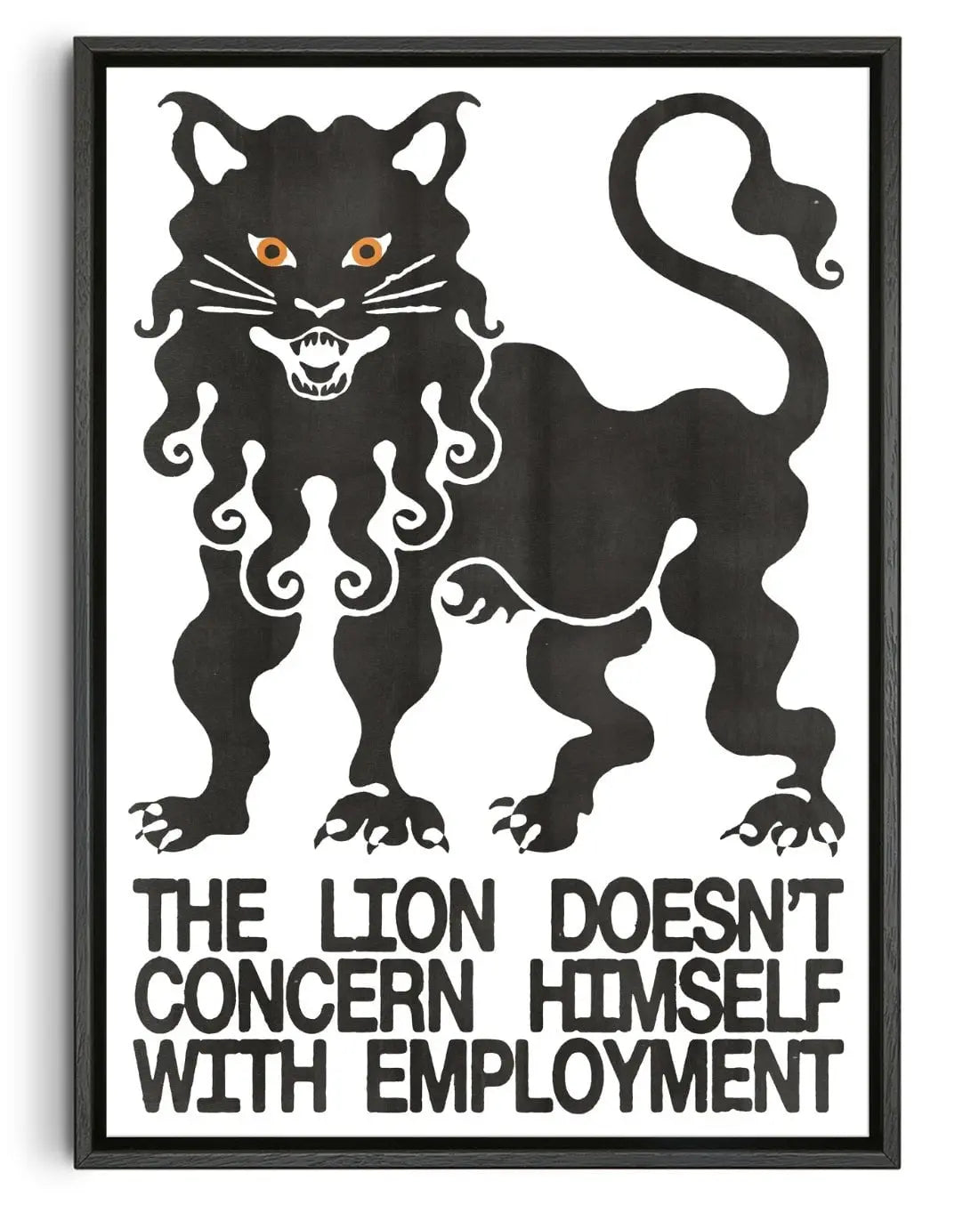 The Lion contemporary wall art print by Alexander Khabbazi - sold by DROOL