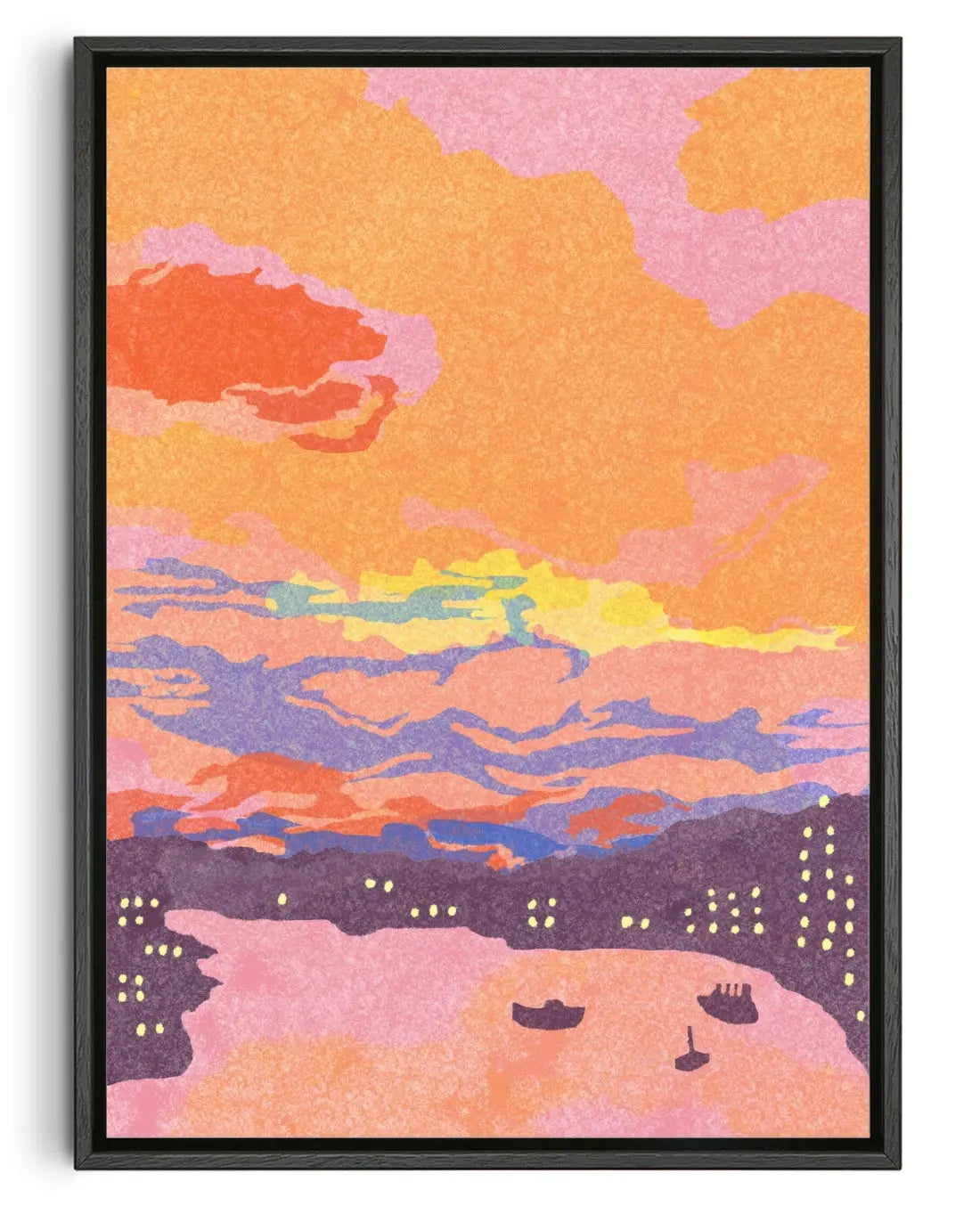 Tsuen Wan, Hong Kong contemporary canvas print by Lily Kong - sold by DROOL
