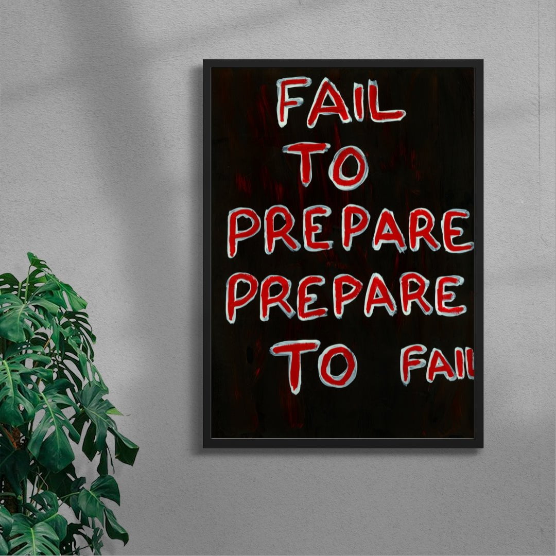 Prepare To Fai contemporary wall art print by Times New Roadman - sold by DROOL