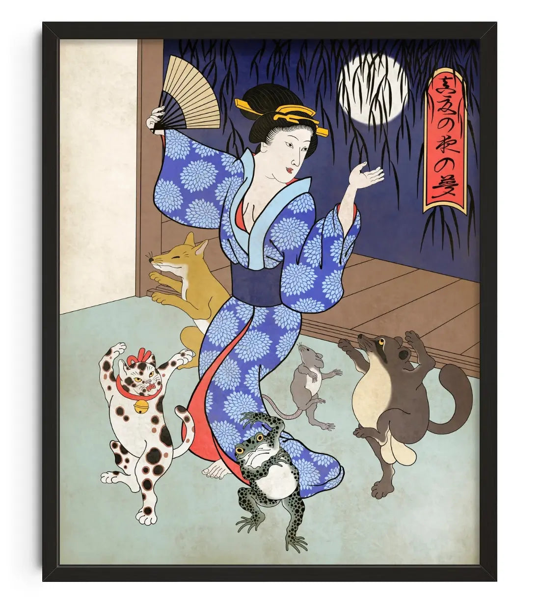A mid-summer night dream contemporary art print by Yomi Kamoike - sold by DROOL
