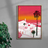 A Village In Colours contemporary wall art print by mareykrap - sold by DROOL