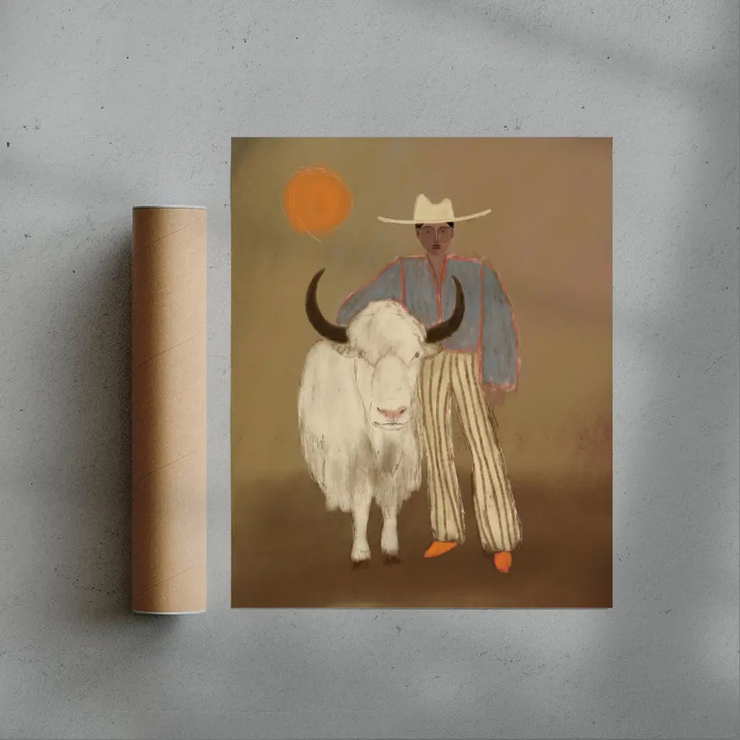 Cow And Girl