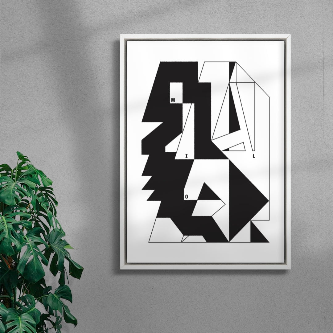 MILO contemporary wall art print by Przemek Bizoń - sold by DROOL
