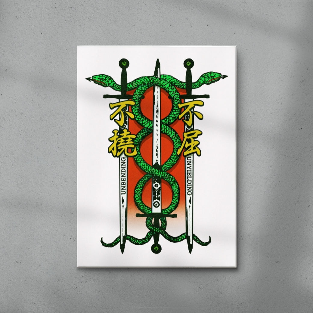 Unbending and Unyielding contemporary wall art print by Othman Zougam - sold by DROOL