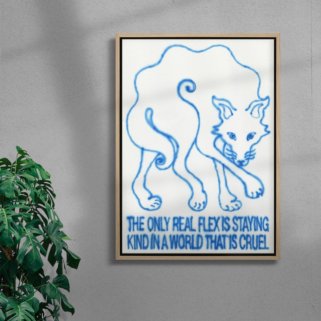 Staying Kind contemporary wall art print by Alexander Khabbazi - sold by DROOL