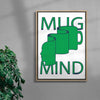 MUG MIND contemporary canvas art print by Max Blackmore - sold by DROOL